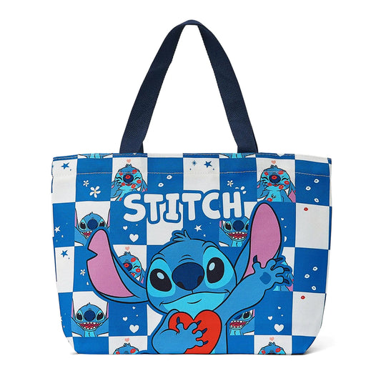 Amolaliz Cute Canvas Tote Bags with Zipper - Large Reusable Tote Shoulder Bag for Vacation Shopping Work (Blue) (Blue 1)